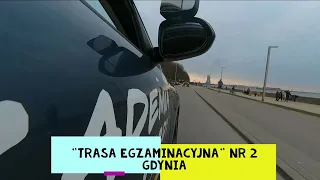 "Trasa egzaminacyjna" nr 2 Gdynia - egzamin na prawo jazdy kat. B