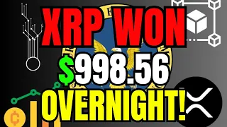 THE FINAL SEC RESPONSE TO RIPPLE!! (PLAN TO $998.56 OVERNIGHT) - RIPPLE XRP NEWS TODAY