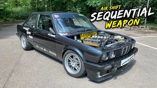 THIS 2.9L STROKER *AIR SHIFT SEQUENTIAL* BMW E30 IS F'ING MAD!!