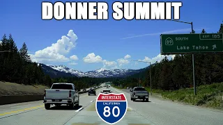 Interstate 80 West Over Donner Summit in California