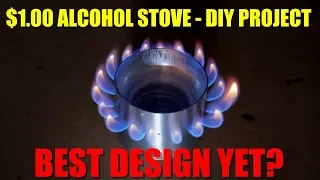 Alcohol Stove Made from $1 Walmart Water Bottle - Best Design Yet?