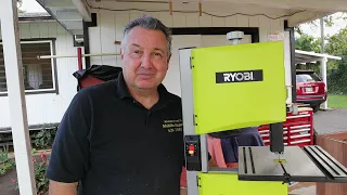 Ryobi 9" Bandsaw PN: BS904G: Assembly and adjustments in detail.