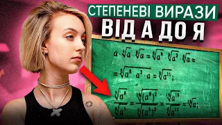 СТЕПЕНЕВІ ВИРАЗИ ВІД А ДО Я | НМТ/ЗНО 2024| ONLY SCHOOL