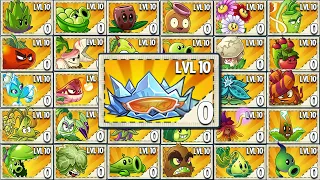 PvZ 2 9.3.1 ICEWEED & All Plants Max Level Vs 999 Holohead Zombie