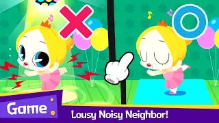 Game Play! Lousy Noisy Neighbor for Kids | Robottrains Best Kids song