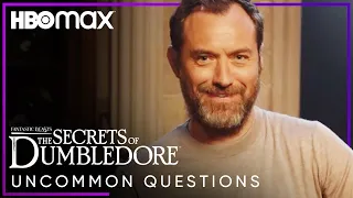 Jude Law & The Cast of Fantastic Beasts Answer Uncommon Questions | Uncommon Questions | HBO Max