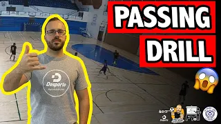 PASSING DRILL FOR WARM UP IN FUTSAL | TREINO DE PASSE PARA AQUECIMENTO NO FUTSAL