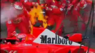 Michael Schumacher Pit Stop Fire