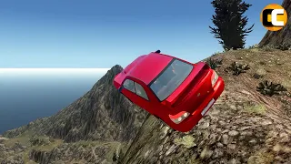 GTA 4 Cliff Drops Crashes with Real Cars mods #25