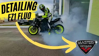 Full Detailing YAMAHA FZ1 FLUO + upalanie kapcia! #50