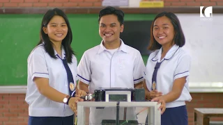 Students devise a prototype to help reduce post-harvest risks in rice farming