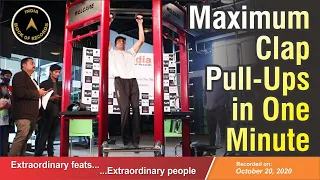 MAXIMUM CLAP PULL UPS IN ONE MINUTE