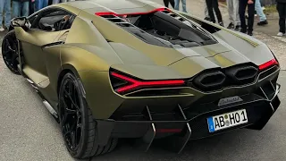 Brand New Lamborghini Revuelto CAUSES CHAOS at Motorworld Böblingen - REVS & LOUD V12 SOUND!