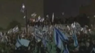 Israelis protest outside Knesset as PM sacks minister