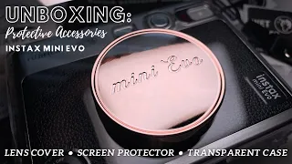 Protective Accessories for Instax Mini Evo 📦 Lens Cover • Screen Protector • Transparent Case