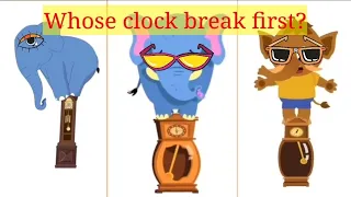 whose clock break first? ...multiple screens effect. (inspired by hickory)