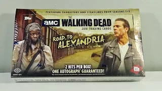 2018 Topps The Walking Dead Road to Alexandria Hobby Box Break! AWESOME!