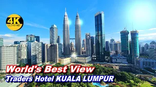 [KLCC World's Best View] MALAYSIA 2022 [TRADERS HOTEL Kuala Lumpur] ROOFTOP POOL & SKY BAR [4K]
