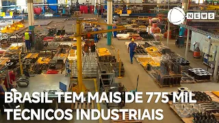 Brasil tem mais de 775 mil técnicos industriais atuando em mais de 190 modalidades