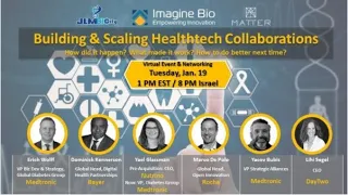 Building & Scaling Healthtech Collaborations with Industry Partners Jan 2021