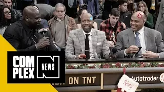 Shaq Caught Whispering 'I’ll F*ck Your Ass Up' to Charles Barkley