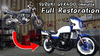 SUZUKI GSX400 full restoration | A motorcycle that has been neglected for many years