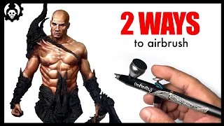 HOW to Paint SKIN Miniatures | Miniature Painting with KYIV Infinity Dark Airbrush