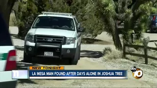 La Mesa man found after days alone in Joshua Tree