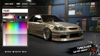 NFS PAYBACK - Honda civic customization, ricer pt 1