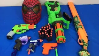 Box of Toys Toy Guns NERF Guns Spiderman Fun