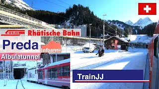 🇨🇭 4K Swiss trains | Preda - Albulla Tunnel Schweiz | RhB Rhätische Bahn