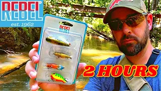 2 HOURS of Creek Fishing with Rebel Critters!