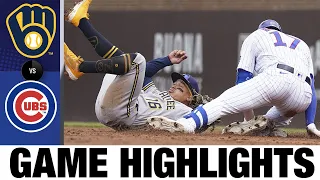 Brewers vs, Cubs Highlights (4/24/21) | MLB Highlights