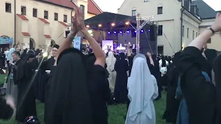 Nuns dancing to Bad Romance at Lady Gaga Concert