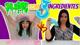 DESAFIO DO SLIME COM 3 INGREDIENTES (3 ingredient slime challenge)