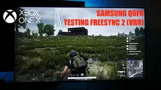 Samsung Q6FN Game settings  with Xbox one X Testing Freesync 2