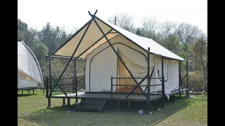 Steel Structure Glamping Safari Tent lodge house