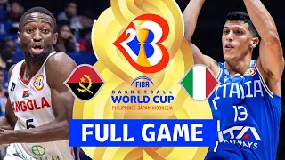 Angola v Italy | Full Basketball Game | FIBA Basketball World Cup 2023