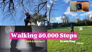 Walking 50,000 Steps in One Day ! Walking Challenge