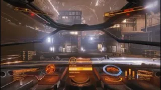 How not to dock and land in Elite Dangerous (flight assist off)....!