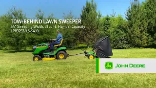 LP83253 — John Deere 54 inch Extra-Wide Max Capacity Lawn Sweeper