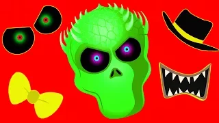 The Missing Skeleton Face! Finger Family Funny & Scary Nursery Rhymes by Teehee Town