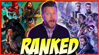 Every MCU and DCEU Film Ranked!  ...one last time!