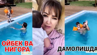 ОЙБЕК ВА НИГОРА ОЙИЛАВИ ДАМОЛИШДА 😍