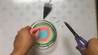 Making Crunchy Slime with Piping Bags  |  Satisfying slime video#12 -   slime channel official