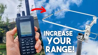 HOW TO INCREASE THE RANGE OF A HANDHELD RADIO WITH AN EXTERNAL ANTENNA!!!