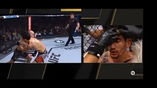 Max Holloway horror cut versus Alexander Volkanovski