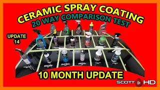 Ultimate Ceramic Spray Coating Test UPDATE 14 - 20 products compared - 10 MONTH UPDATE - TOP 3?
