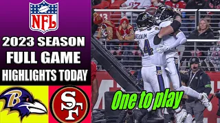 Ravens vs 49ers [HIGHLIGHTS TODAY] WEEK 16 | NFL HighLights TODAY 2023