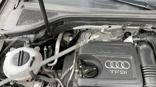 How to check and top up the engine oil level with oil dipstick Audi A3/S3 Sportback DIY